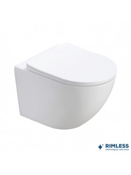 Konzolna šolja PERLA compact rimless sa duroplast soft close wc daskom MWH200