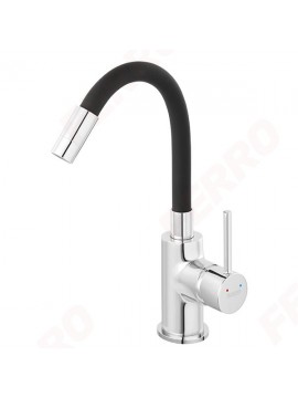 Baterija Za Lavabo Fleksi Crni Izliv, Fiesta/BFI2FB