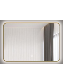 Ogledalo alu-ram 50x70, gold, touch-dimer pozadinski- CL34 300030