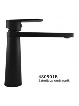 Baterija stoj. umivaonik crna Esplanada 0480501B
