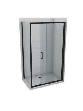 Stakl.paravan Copen atlas black1100x1950,staklo 6mm C-02-B4110T