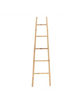 9646195 TENDANCE DRZAC ZA PESKIRE U OBLIKU MERDEVINA SA 5 PRECKI 40X2,5X150CM BAMBUS SIVA