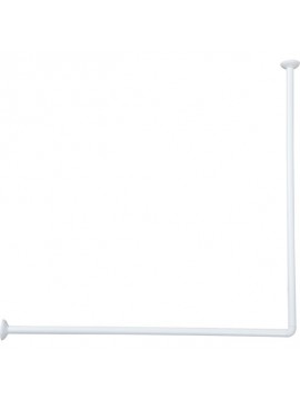 2102100 TENDANCE DRZAC ZA ZAVESE ZA KADU 0X80X80CM ALUMINIJUM BELA