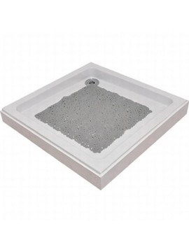 7216182 TENDANCE GUMA ZA KADU BUBBLES 50X50CM PVC PROVIDNO SIVA