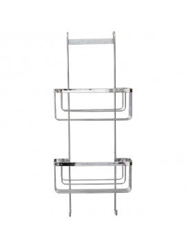 690999 TENDANCE ZICANA POLICA 12,5X25,5X60CMNA DVA NIVOA I DVE KUKE HROM